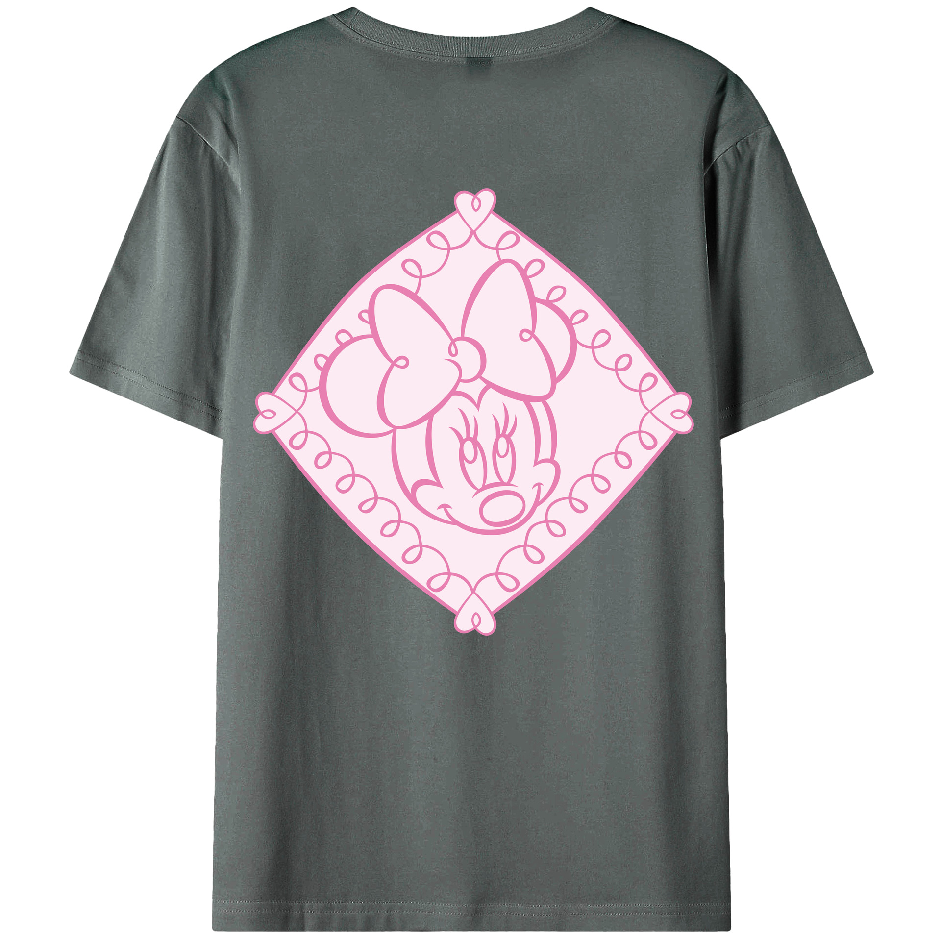 （画像用） ミッキーマウス Mickey Mouse 綿100％半袖Tシャツ（背面プリント）
